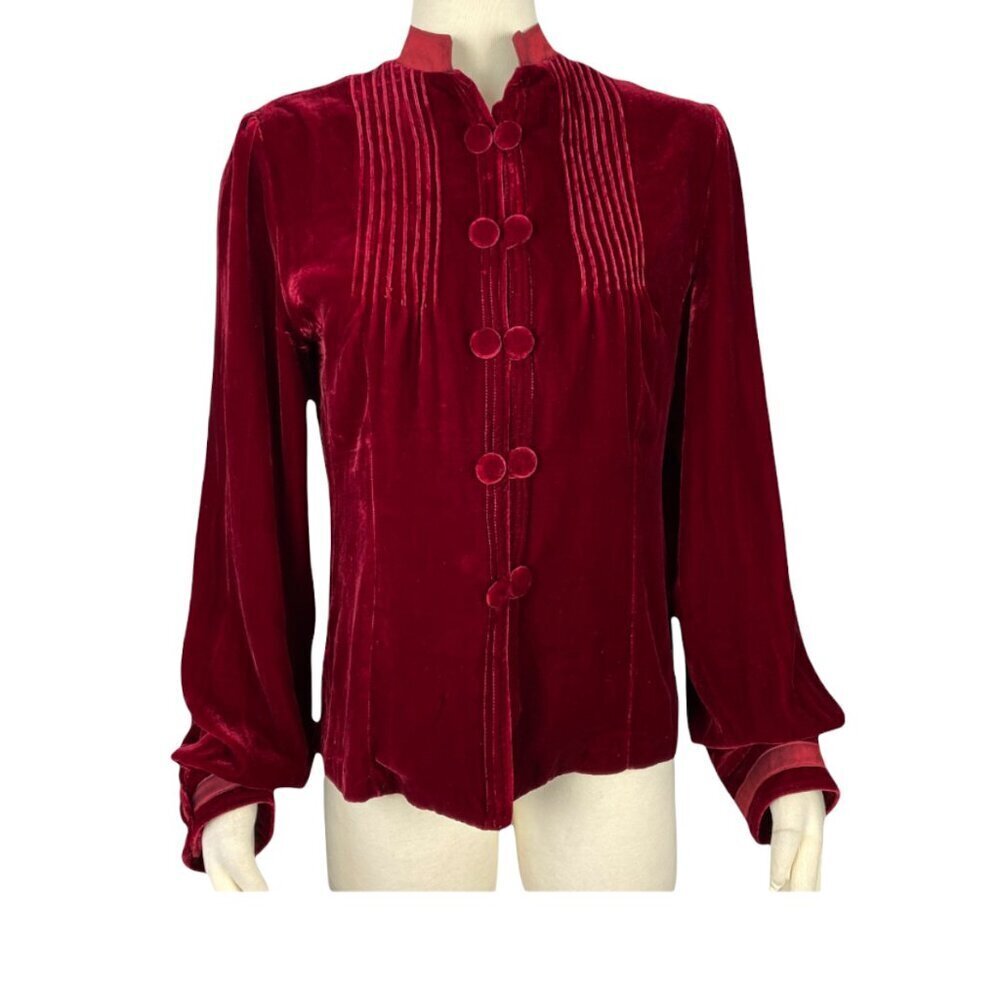 Holly in Hanoi Red Velvet Top